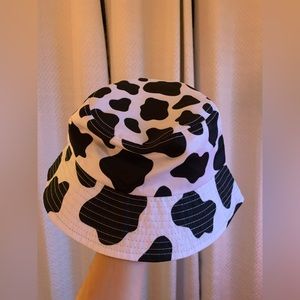 Cow Print Bucket Hat Size Small